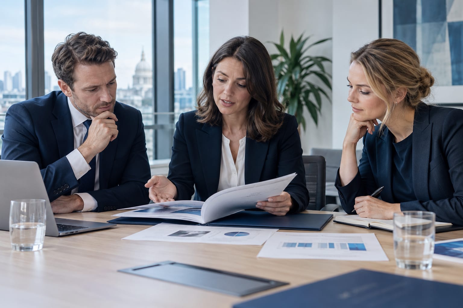 Bid manager planning a tender response with a client team